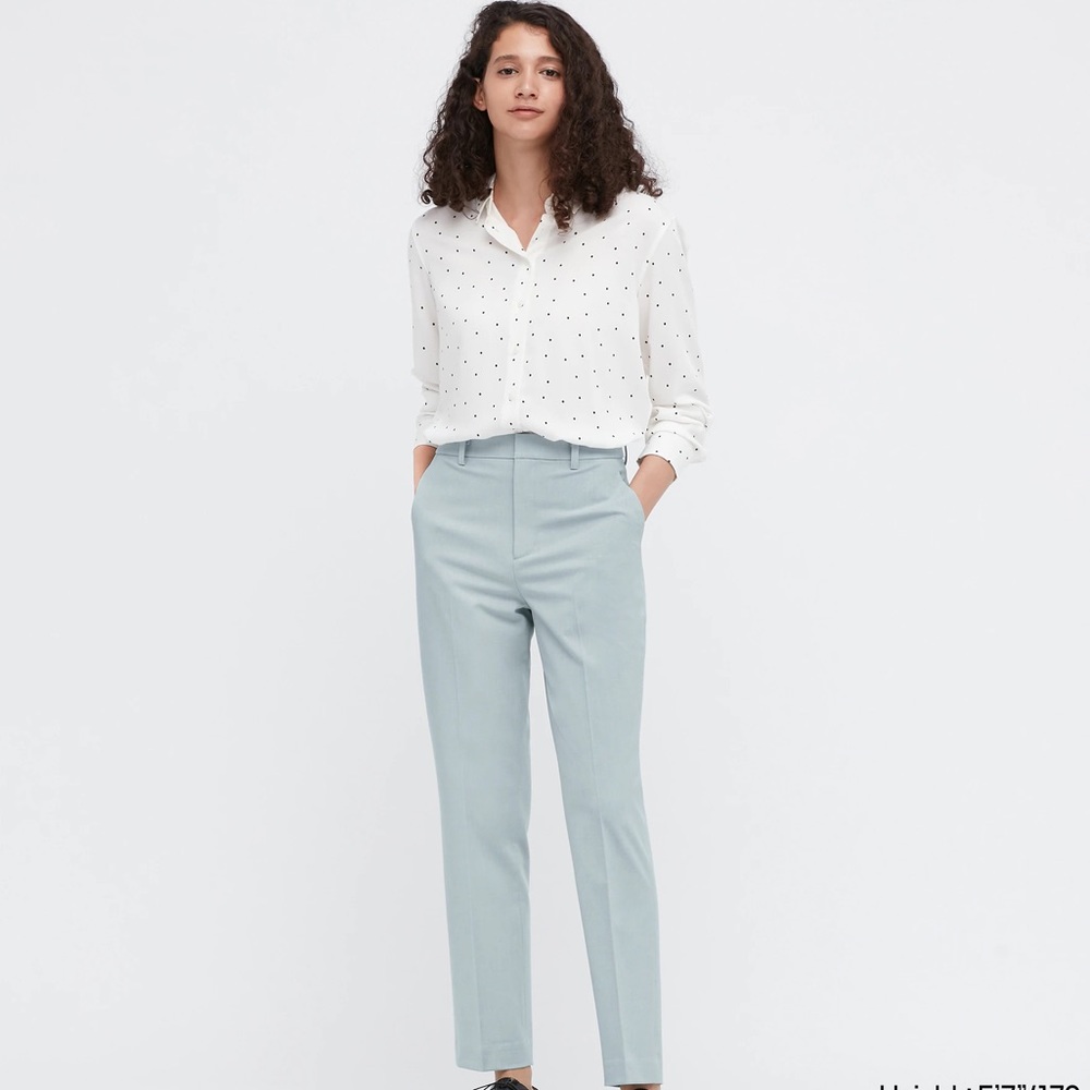 NWOT UNIQLO Soft Tailored Dress Pants Light Blue